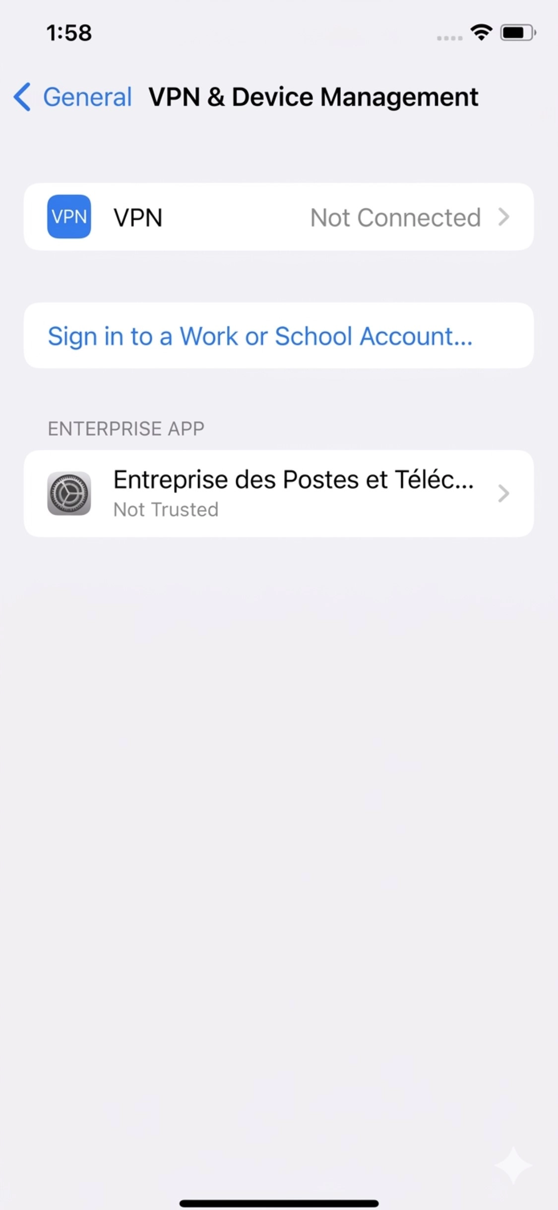 VPN & Device Management